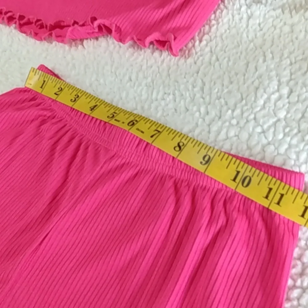 Juicy Couture pajama set • 2-piece • pink‎ rhinestone logo • Girls 7/8 • NWT